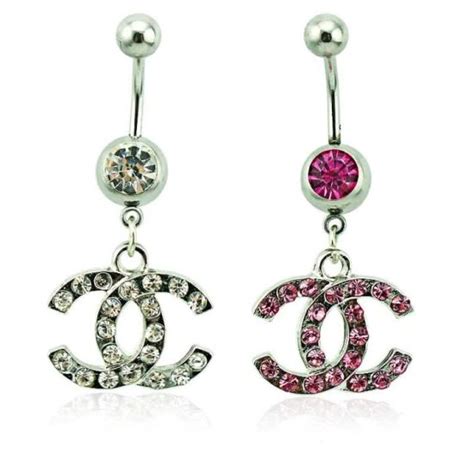 chanel belly button rings